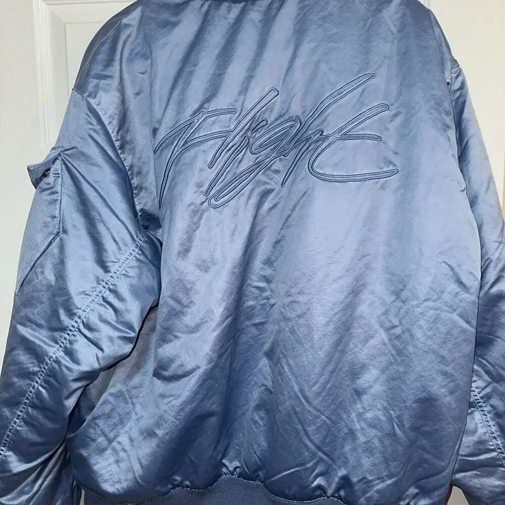 Jordan Men's Essentials Renegade Bomber Jacket Light Blue FN6543-436 Sz XL
